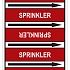Značení potrubí, sprinkler